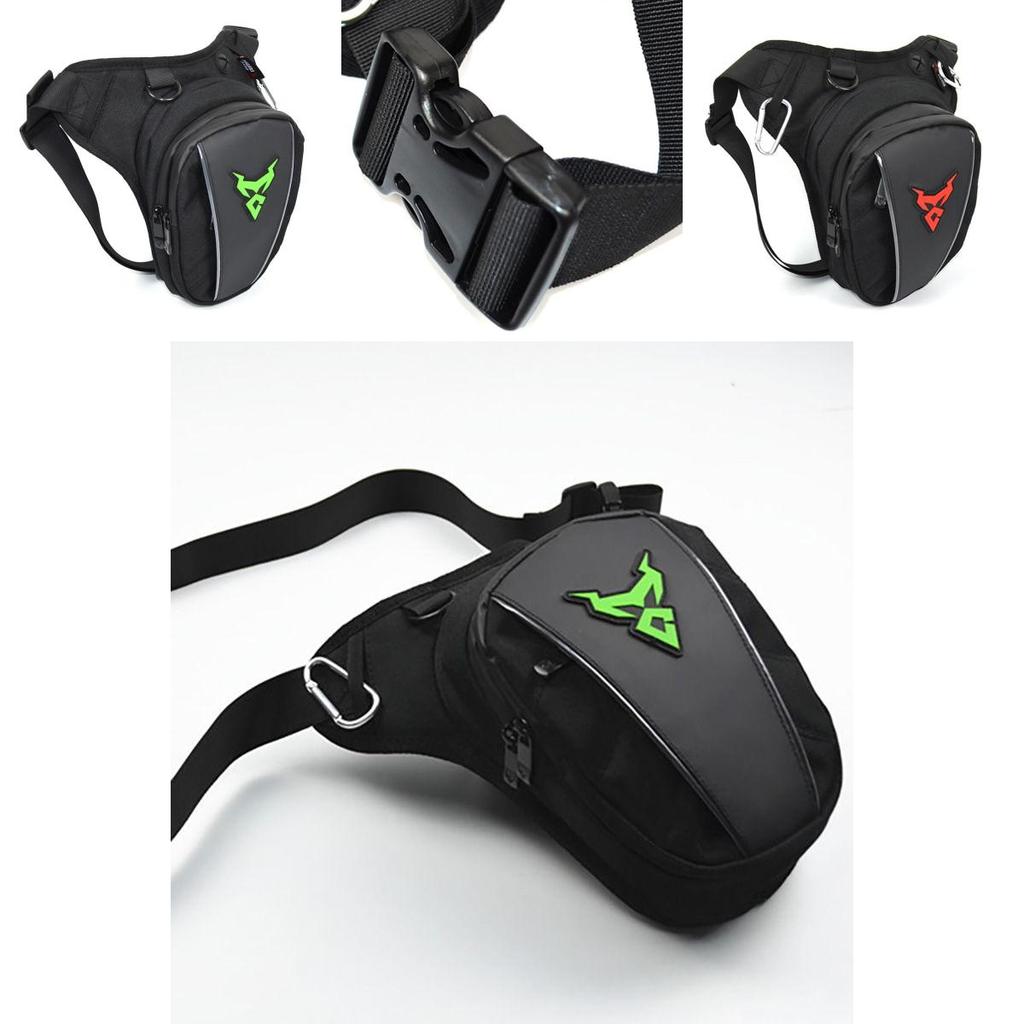 Bolsa de pierna para motocicleta Impermeable Oxford Riñonera de caída Cinturón Cadera Trasero Estilo Militar