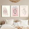 Valentinstag Warteschlange Galerie Druckbare Poster Vintage Romantische Wand Kunst Nette Rosa Herz Leinwand Malerei Hause Schlafzimmer Dekoration