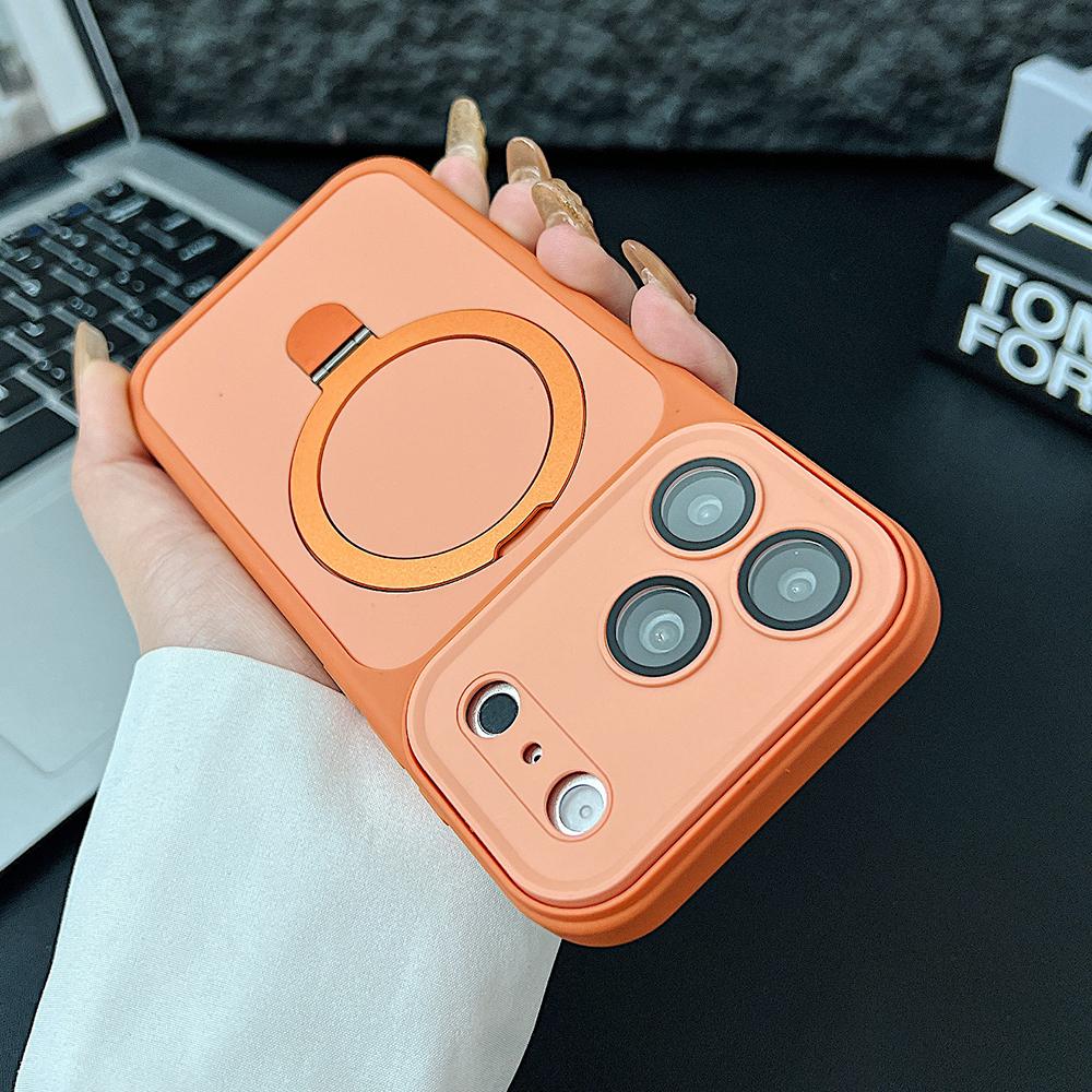 

Matte For Magsafe Magnetic Holder Bracket Case For iPhone Air 17 16 E 15 14 13 12 11 Pro Max Plus Shockproof Armor Hard Cover iPhone 11