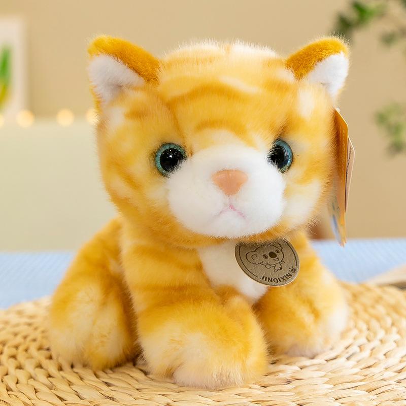 Kitten Doll Plush Toy Lying Posture Kitten Cheap Cat Garfield Ornament Doll Birthday Gift Cute Pet