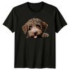 Cute Labradoodle Dog Portrait T-Shirt, Funny Dog Lover Tee