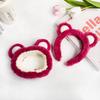 Autumn/Winter Plush Cartoon Heart Headband for Face Washing - Sweet Girly Hair Accessory