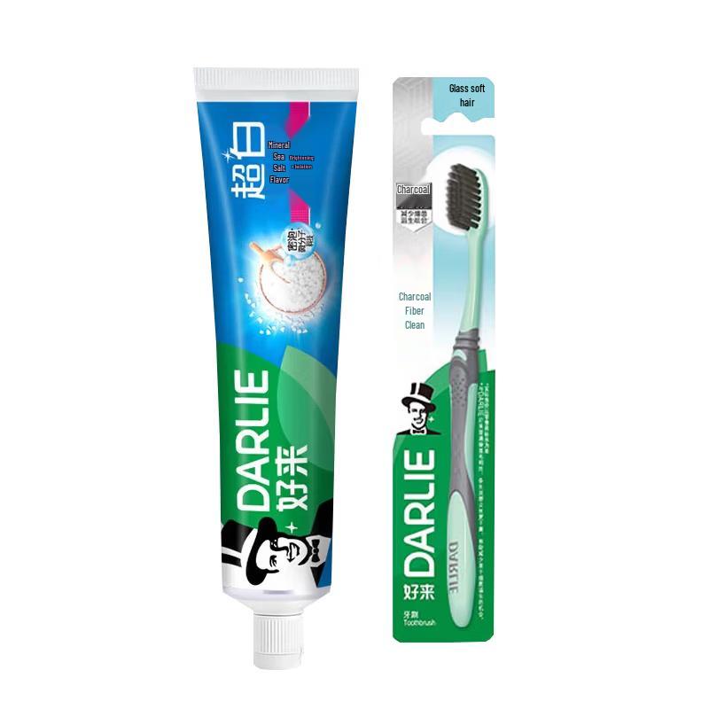 Darlie Mineral Salt Whitening Toothpaste with Toothbrush