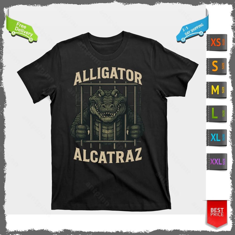Funny Alligator Alcatraz Jail Prison Gator T-Shirt Unisex Unisex T-Shirt S