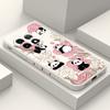 Flower Panda Phone Case For Oneplus 13 13R 12 12R 11 11R 10 10R 10T 9R 9RT 9 8T 8 7 7T Pro 5G Liquid Silicone Cover