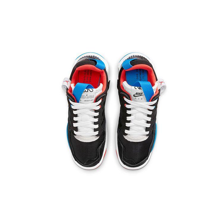 Jordan MA2 Syntetická kůže Barevný blok Látka Protiskluzové Tlumení nárazů Odolné proti opotřebení Nízké tenisky Dětské tenisky Černá Modrá Červená CZ9708-014