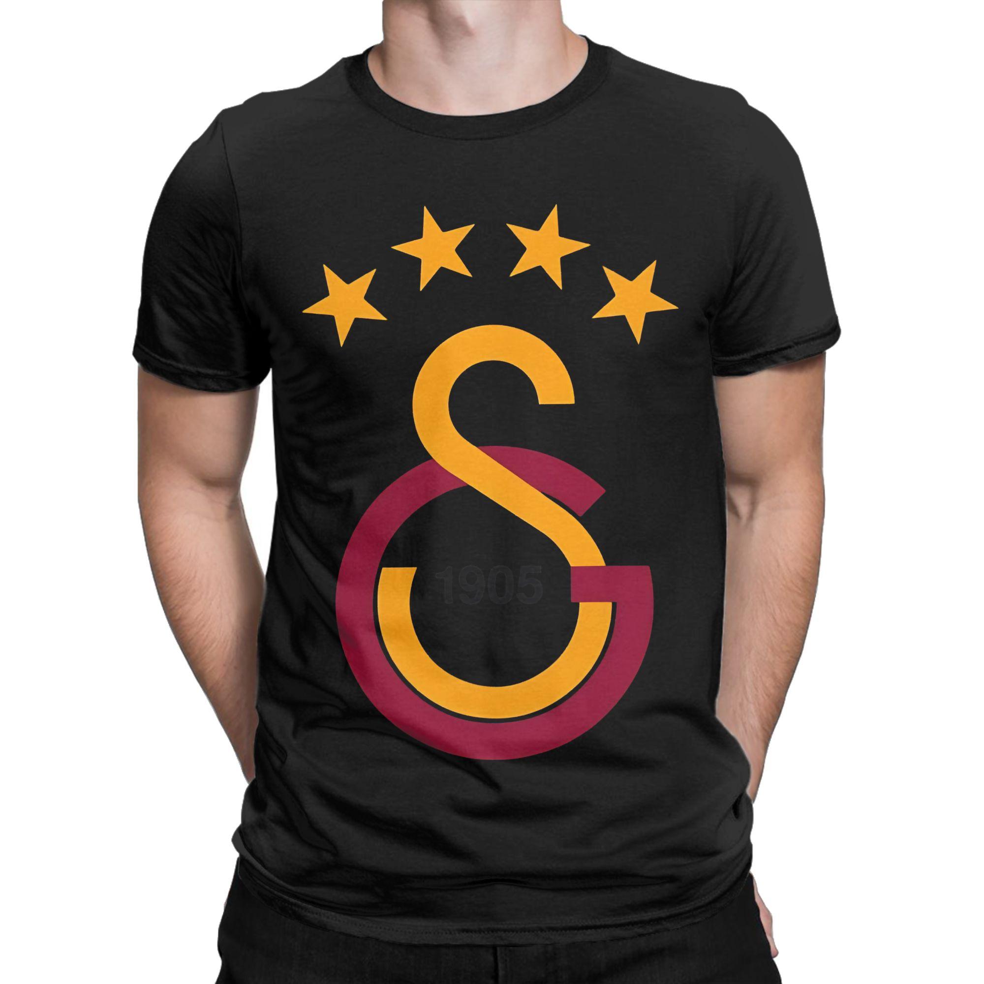 Galatasaray 1905 Lustiges 100% Baumwoll T-Shirt Galatasaray Oberteile T-Shirts Für Männer XXXL black
