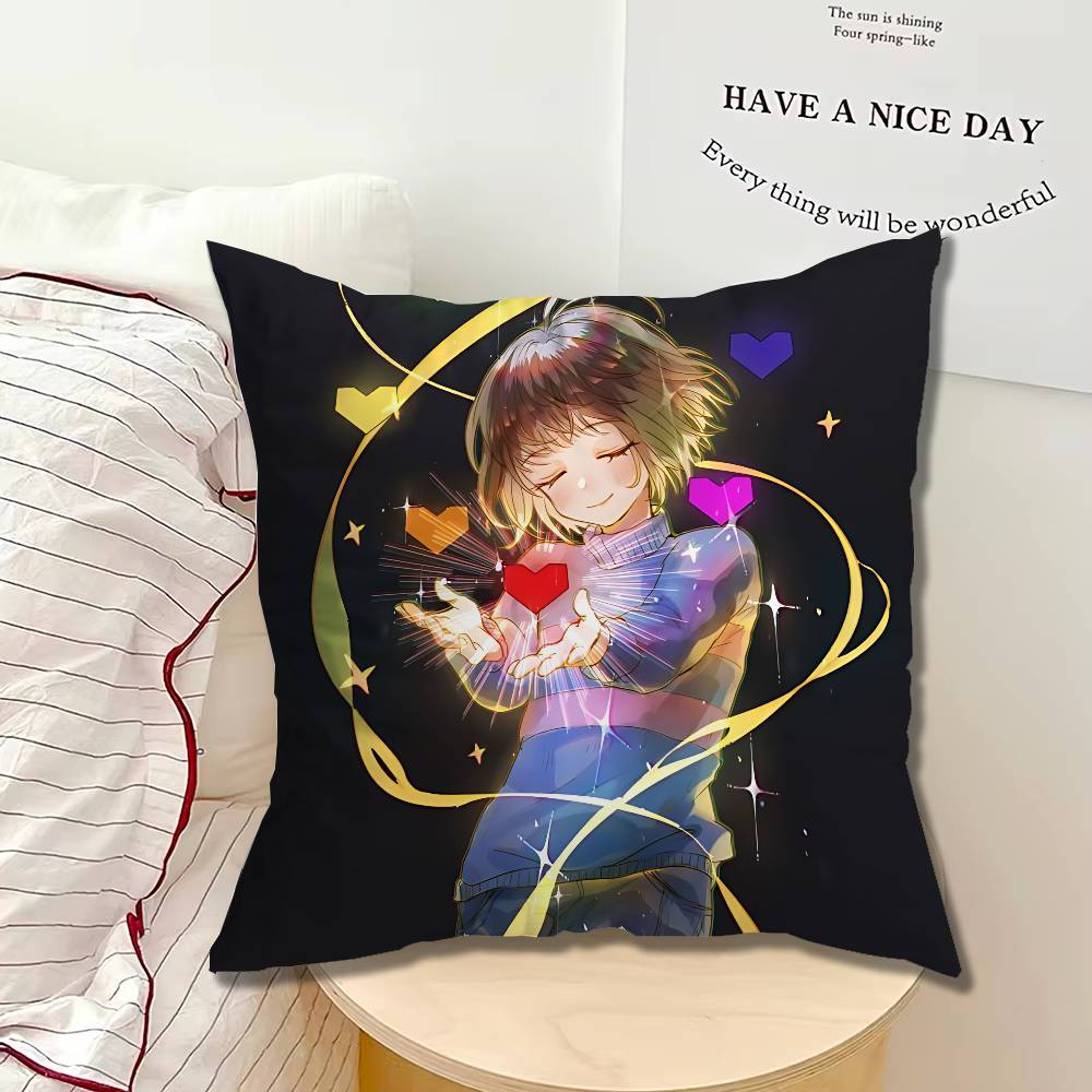 Spamton Game DDeltarune Pillow cases Organic Linen Pillow Case DoubleSided Print Cushion Cover for Sofa Home Decor Gift