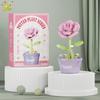 MOC Blume Sukkulente Topfpflanze Modellbaustein DIY Ewiger Strauß Zuhause Schreibtisch Pflanzen Dekoration Ziegel Mädchen Geschenk Kinderspielzeug