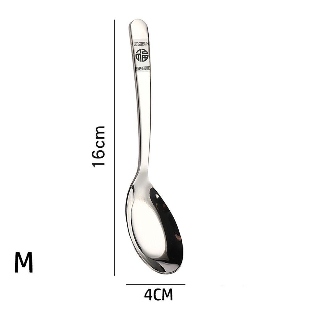 FU Character Stirring Spoon S/M/L Coffee Spoon Creative Dessert Spoon  for Kitchen Tools