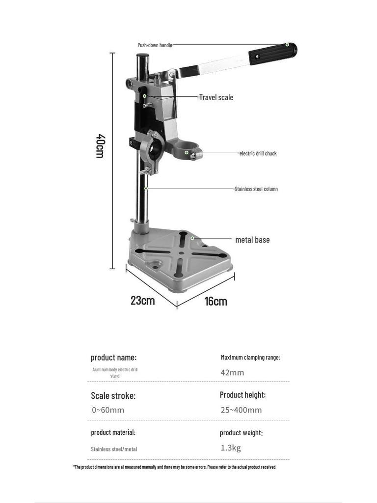 Multifunctional Electric Drill Stand: Handheld To Bench Mini Pistol Drill & Micro Punching Tool for Household Use