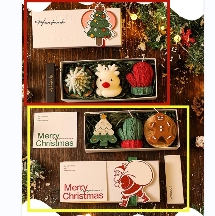 Set regalo di aromi di candele fatte a mano creative di Natale Regali fatti a mano Regali di festa Decorazione di ornamenti di atmosfera di parte di cervo dell'albero di Natale