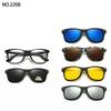 6 In 1 Clip On Glasses Men Women TR90 Polarized Optical Magnetic Sunglasses Clip Magnet Sunglasses Prescription Glasses Frame