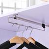 Wardrobe Hang Hanging Rod Telescopic Hanging Clothes Rail Pull Out Retractable Cabinet Sliding Racks