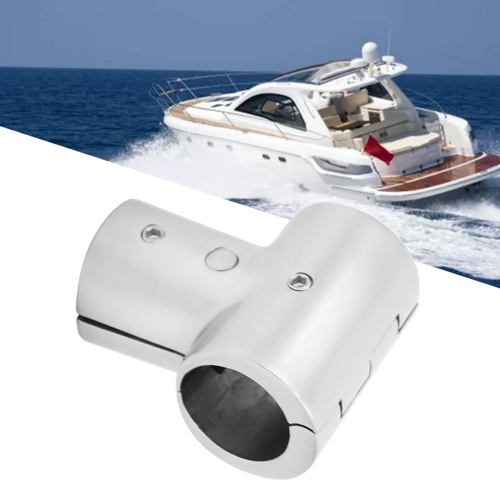 Stainless Steel Tee Split Connector 3 Way Tube Connecting Pipe Fittings for Boat