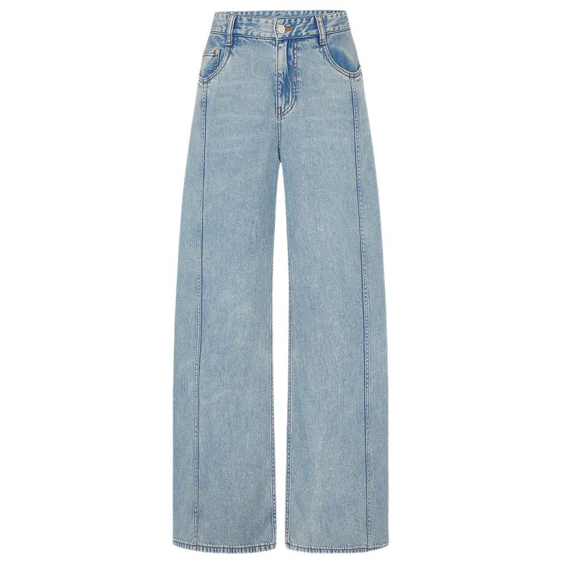 

MO&Co. High-Waist Tencel Blend Draped Jeans S