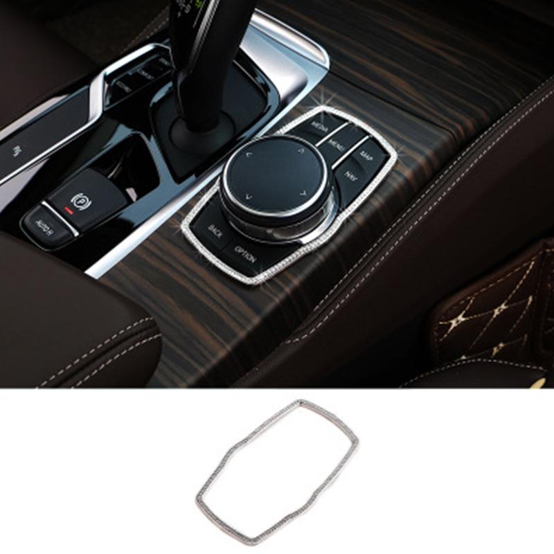 For BMW 5 Series 6GT X3 X4 G01 G02 G32 G30 17-19 1* Stainless Interior Center Multimedia Button Frame