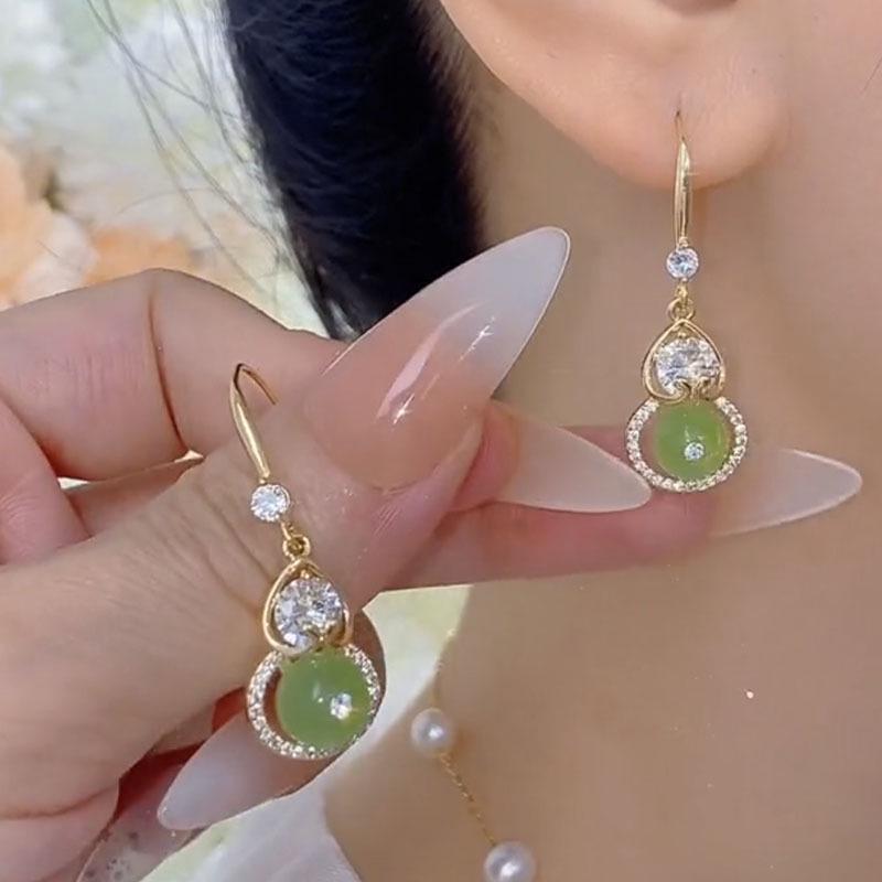 2024 Stylish Chinese Gourd Earrings: Elegant, Unique, Luxury Ear Hooks