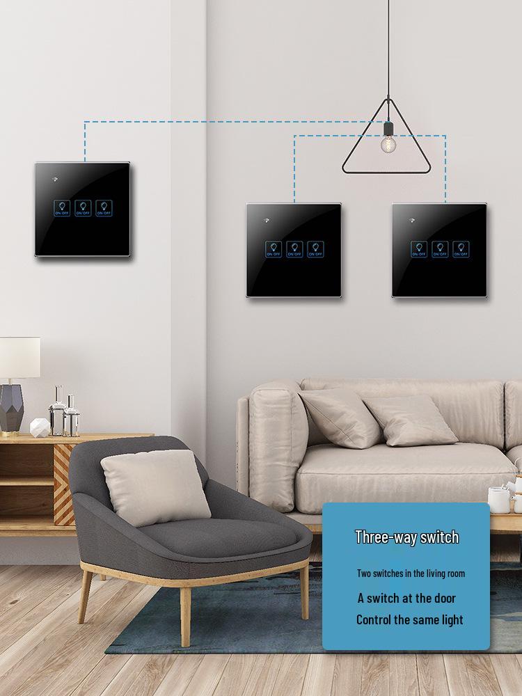 Zhengshang C4 Smart WiFi Graffiti Switch with Voice Control for Alexa/Google, EU Standard