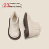 Winter Kids' Leather Boots: Warm Cotton Toddler Shoes, Korean Style Versatile Martin Boots for Boys and Girls.