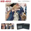 Chainsaw Man Anime Wallet Portable Large Capacity Full Color Folding Leather Purse Unisex Coin Bag
