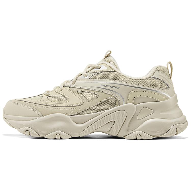 Skechers DLites 5.0 Panda Shoes Comfortable Versatile Shock Absorbing Durable Supportive Lightweight Increased Height Low Top Dad Shoes 232492-SAND 41
