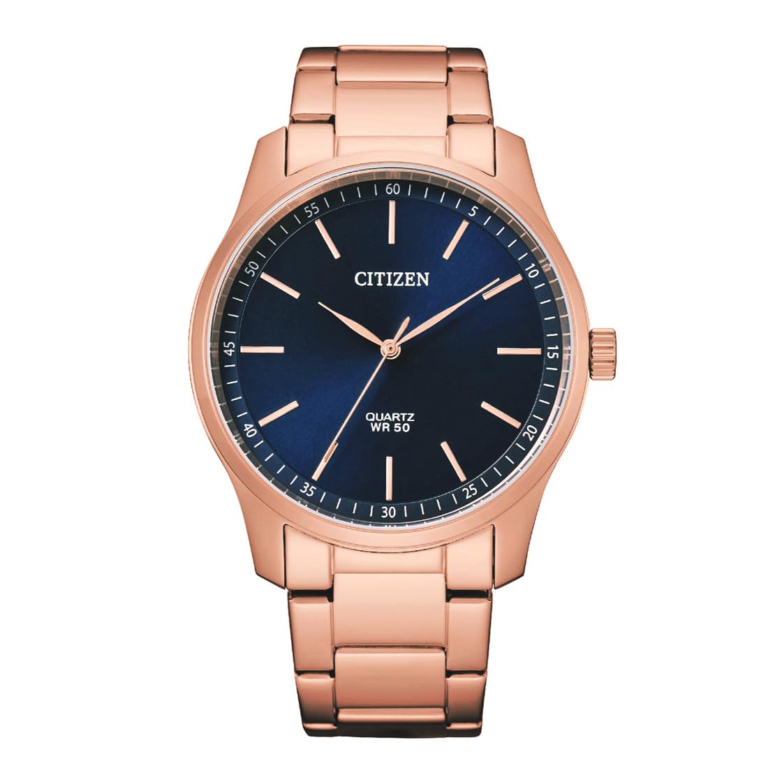 

[Citizen] CITIZEN Quartz Men s Watch BH5003-51L Blue Dial Rose Gold Metal Band