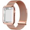 Case+Milanese Loop For Apple Watch Band 44mm 38mm-42mm-40mm Metal Magnetic Bands Iwatch Series 9 8 7 6 5 4 3 SE 45mm 41mm Strap