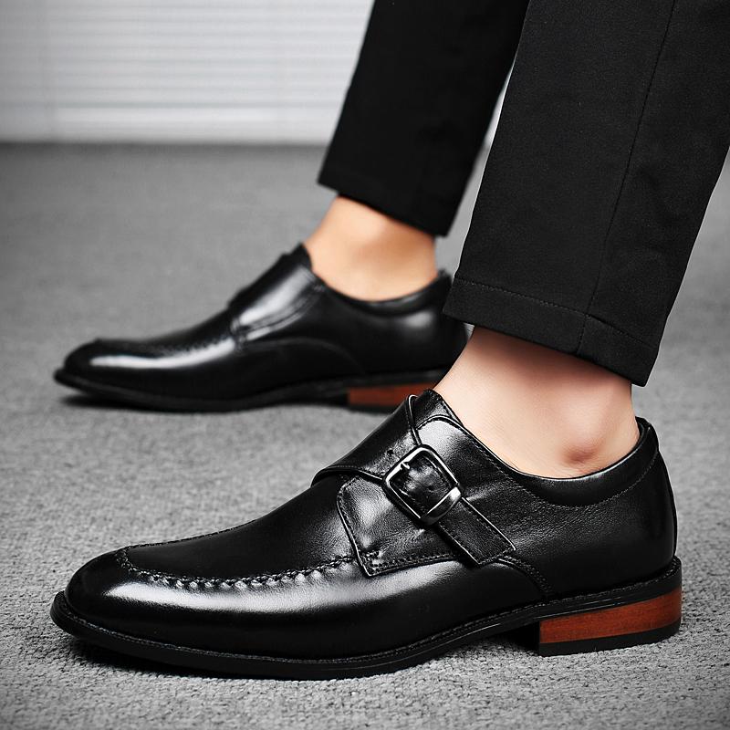 Scarpe di Lusso Business Formale Nere in Vera Pelle Uomo Moda Scarpe Casual Formale Classiche Italiane in Pelle Formale Scarpe Casual