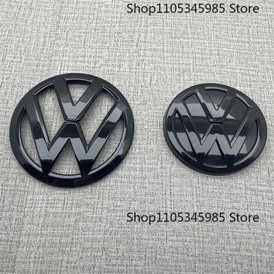 For As Car Front Grill Emblem Rear Trunk Lid Badge For Volkswagen MK7 2014 2015 2016 2017 Golf 7 Replacement Black Auto Accessories