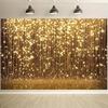 1 eleganter goldener funkelnder Hintergrund - geeignet für Geburtstage Feiertage Partys mehrere Größen zur Auswahl