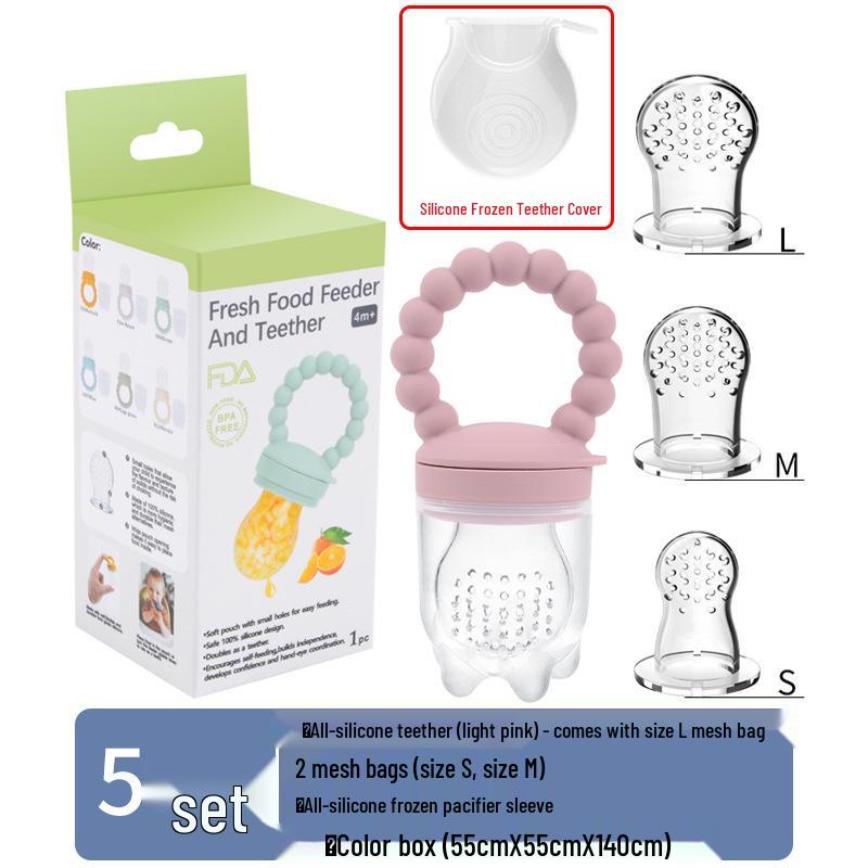 Silicone Baby Fruit and Vegetable Teether Pacifier Feeder