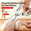 Food Grade Stainless Steel Kitchen Shears Daily Cooking Robust Kitchen Tool Multifunctional Scissors 2 Spare Springs Included5