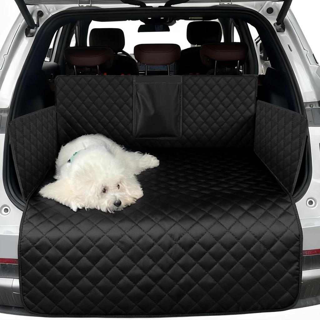 Krysty Waterproof and Stain-Resistant Trunk Mat, Universal Fit, Easy Installation, Suitable for Small Cars, Pets, and Cargo Areas, Protects Against Sc