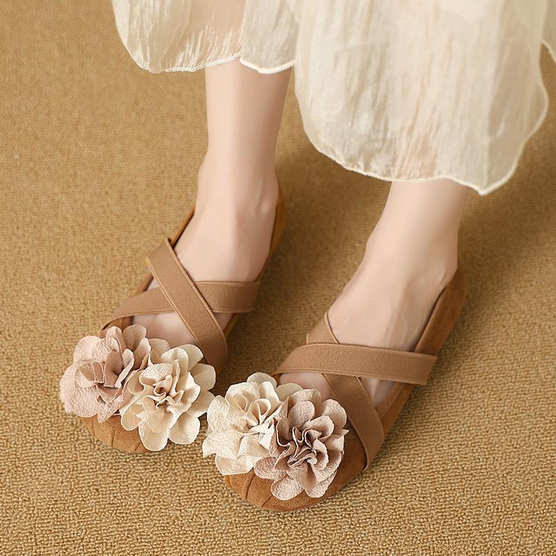 Chinesischer Stil Nationaler Stil Blumen Blockabsatz Einzelne Schuhe für Damen 2026 Neu Sommer Sanft und Modisch Mary Jane Schuhe