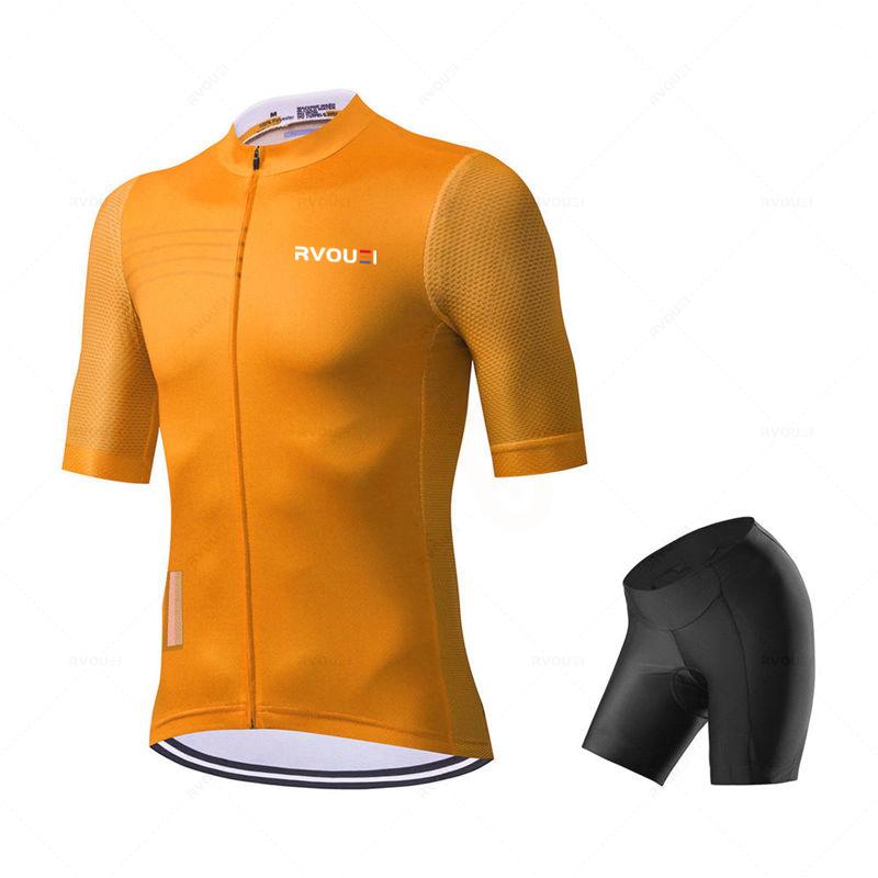 Bicycle Jersey Kit Bike Uniform Short Sleeve Quick Dry Cycling Clothing MTB Bib Shorts Set Ropa Ciclismo Hombre