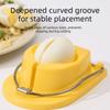 Portable Handheld Boiled Egg Slicer Efficient Rust Resistant Egg Cutter Labor-saving Two Cutters Fruit Cutter Breakfast Prep