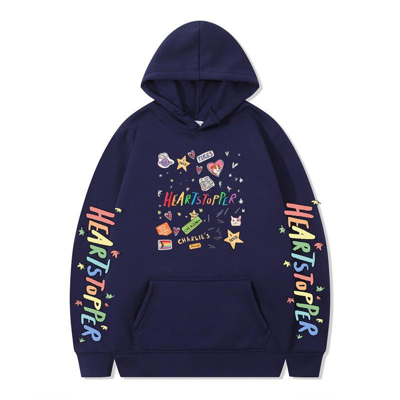 Heartstopper Nick & Charlie English Drama Loose Hoodie Sweatshirt - Autumn/Winter Collection