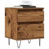Vidaxl Bedside Table, Old Wood, 40X35X50Cm, Wood-Based Material