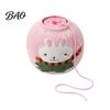 Portable Yarn Bag Ball Storage Sleeve, Cartoon Rabbit Design, Reusable Soft Fabric Handmade Craft Gift Crochet Thread Holder, Dust Proof Organizer for