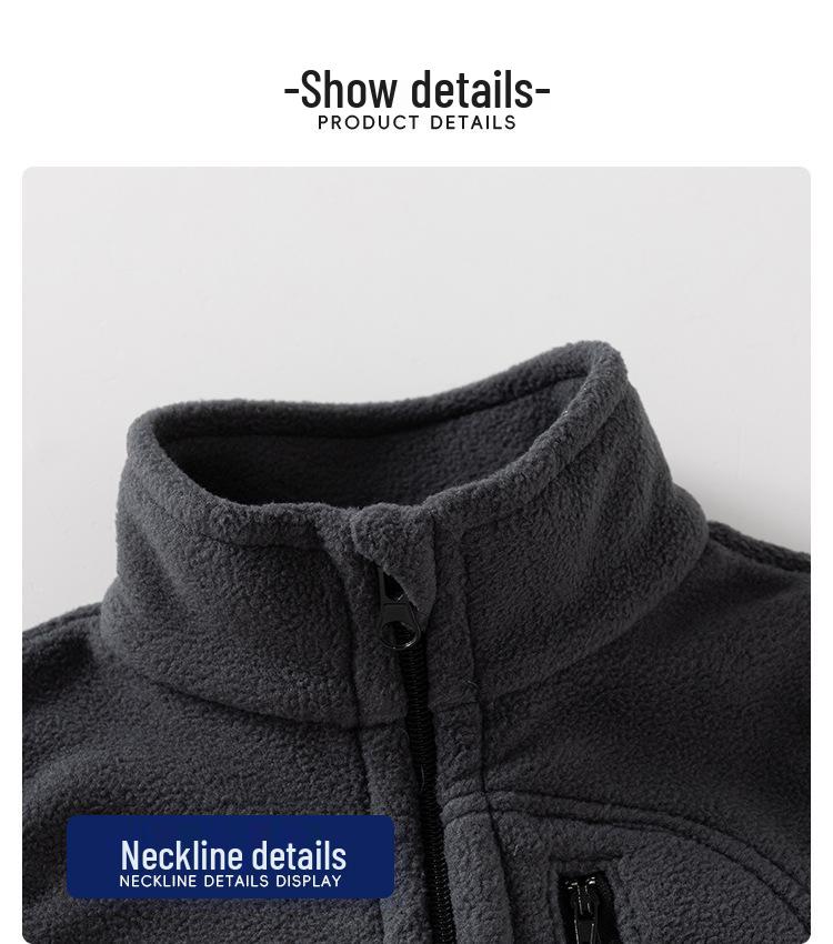 Children's Autumn/Winter Fleece Stand-Up Collar Vest - Unisex Sleeveless Jacket