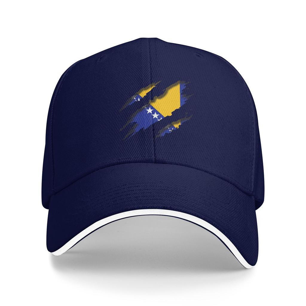 Spring Bosnia Flag Symbol Baseball Cap  Outdoor Sport Fashion Design Sun Trucker Hat Unisex Adult Hot Sale Baseball Caps
