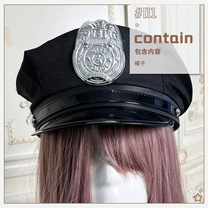 Halloween Costumes cos Policewoman Uniform Police Uniform Sexy Dress Spice Girls Stage Bar Performance Costumes
