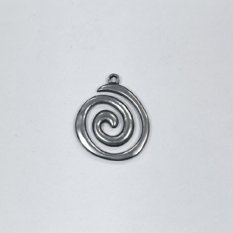 Stainless Steel Whirlpools Charm Pendant Keychain Jewelry Making DIY Accessories
