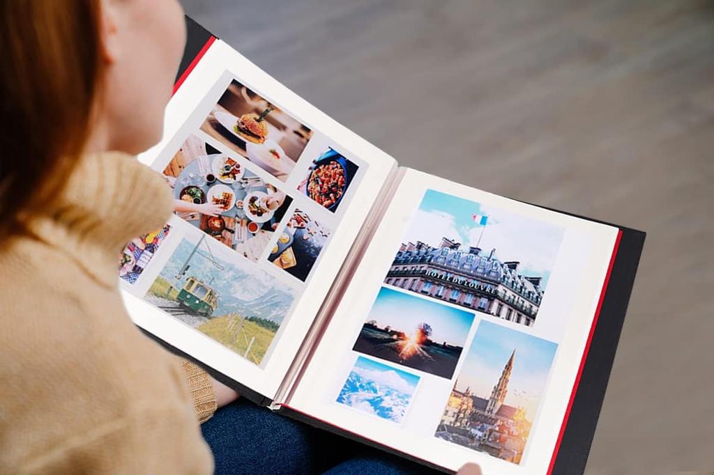 RECUTMS Photo 20 Large Capacity Holds 240 DIY Photo Free Perfect for and Home Use Self-Adhesive Album, Sheets/40 Pages, (Large Size), Photos, Album,