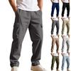 Herren-Arbeitskleidung Lässige Stretch-Bundhose mit mehreren Taschen Gerades Bein