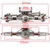 Metal Alloy Front Middle Rear Straight Axle with Servo Base for 1/10 RC Rock Crawler Car Axial SCX10 RC 4WD D90 Upgrade Parts