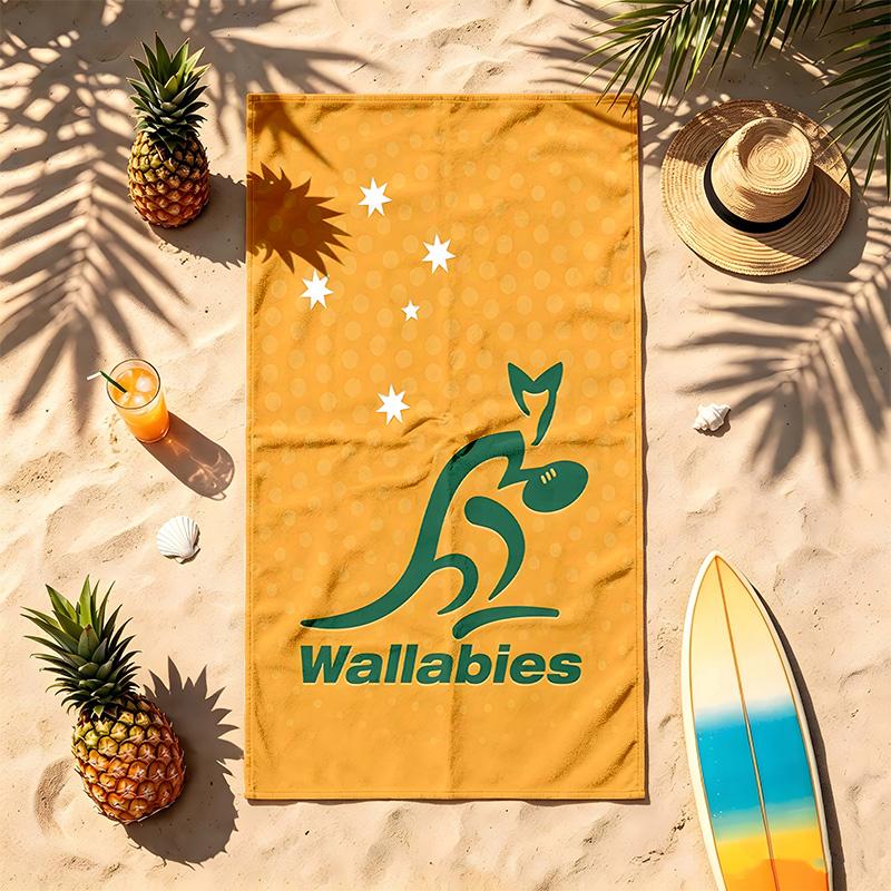 Wallabies (1) Theme Beach Towel Sand Resistant Soft And Comfortable Suitable For The Pool Camping Yoga And Diving A Travel
