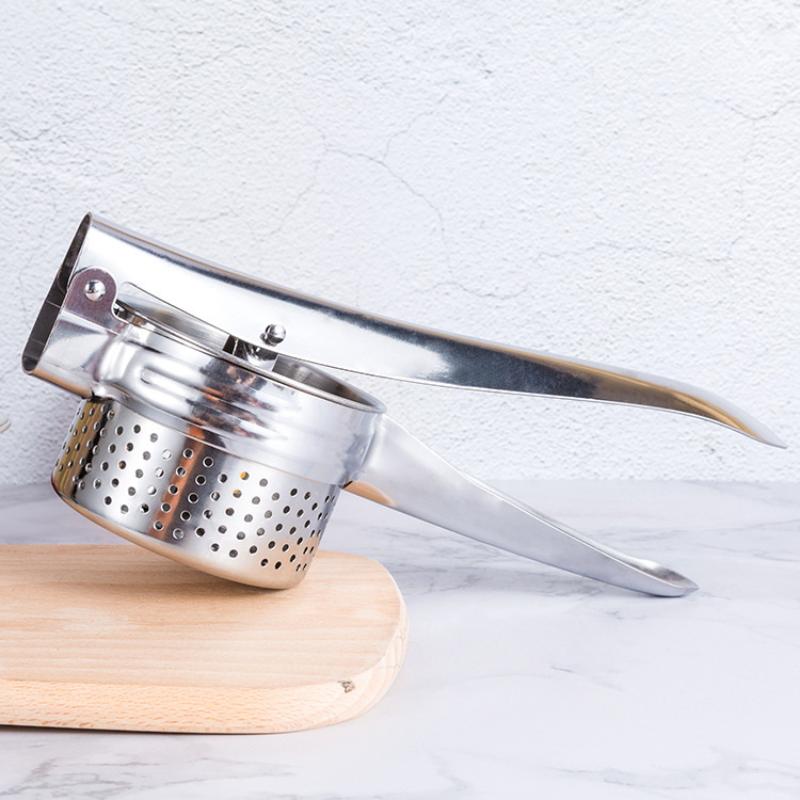 1pcs Stainless Steel Potato Ricer With Silicone Handle And Replaceable Chassis Potato Mashers Presses Mashing Mashed Potatoes