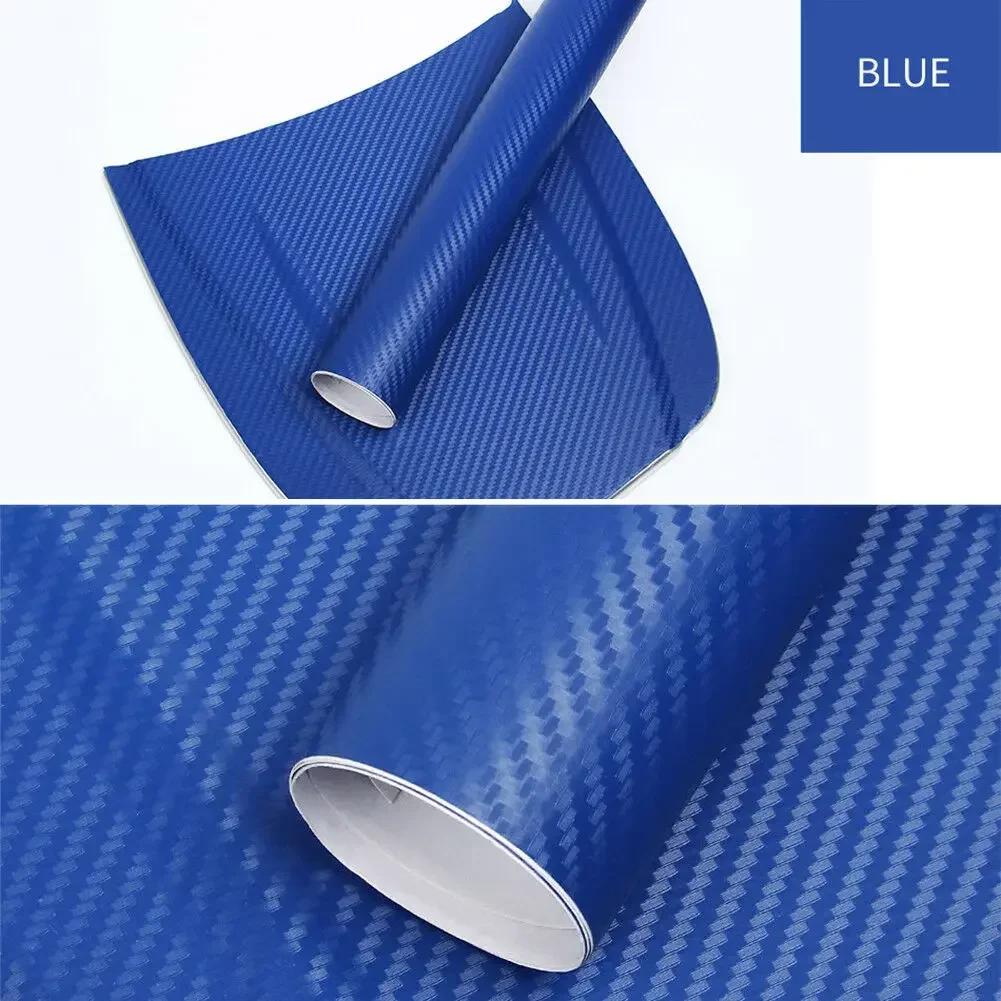 Car 3D Carbon Fiber Roll Film DIY Decorative Stickers Auto Styling Computer Laptop Skin Carbon Fiber Vinyl Film Decals 30x127cm